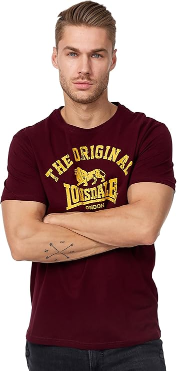 Lonsdale London Logo t-Shirt Original, UK Fashion tee, Regular-Fit