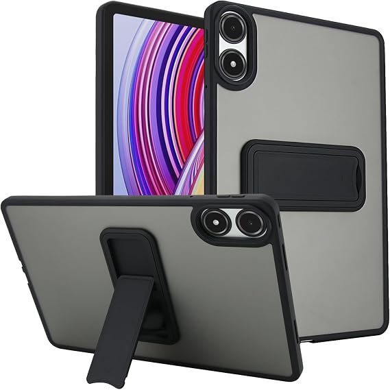 Compatible with Xiaomi Redmi Pad 2 Pro 12.1-inch Protective case, 2025 Redmi Pad Pro 5G 12.1 Shockproof Tablet Phone case Holder Cover (Black)