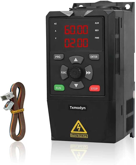 VFD 3KW 4HP 200-240V 1 Phase Input 3 Phase 0-400HZ Output 13A Variable Frequency Drive Inverter Controller Converter for Motor and Water Pump with Extension