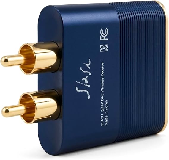 SLASH 6 LDAC Hi-Res Bluetooth USB DAC | Optical In/Out, Analog In, aptX Adaptive, HD & AAC. RCA Stereo for Home Stereo Amp