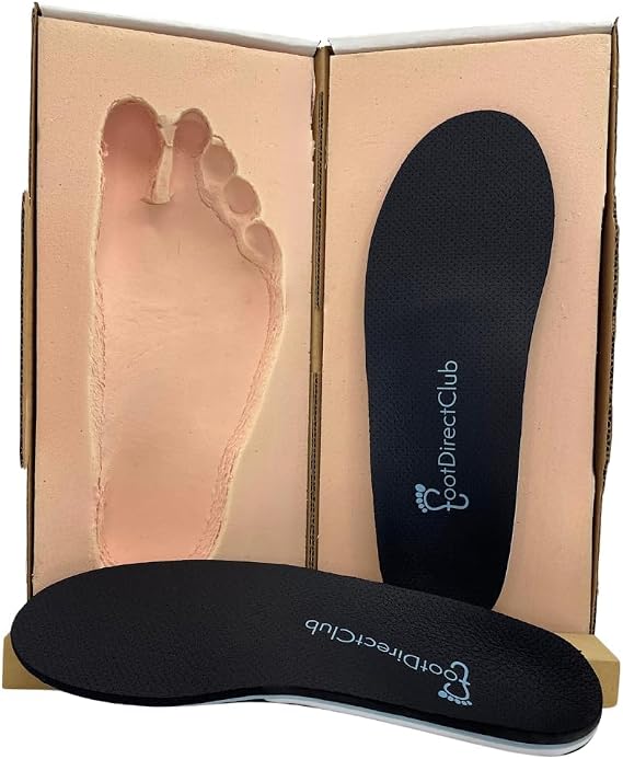 Foot Direct Club Custom Orthotic Insoles | Flat Feet, High Arch Support, Plantar Fasciitis Inserts, Absorb Shock, Anti-Fatigue, Podiatrist Recommended, Work Boot Insole Men Women