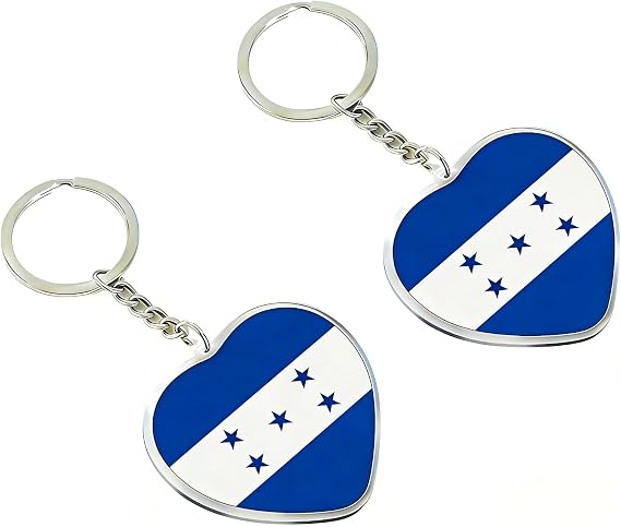 JAVD Honduras Flag Keychain - 2 Pack