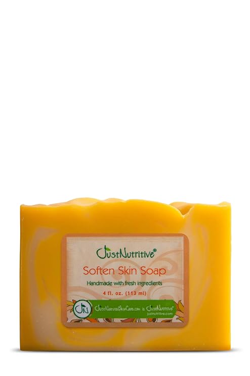 Just Nutritive Psoriasis Soften Skin Soap | Calms Psoriasis, Eczema, Dry Itchy Skin | Natural Psoriasis Treatment for Men and Woman | Soap to Combat Flare Ups 4 Oz
