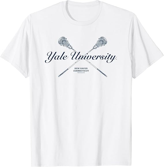 Yale University New Haven Connecticut Lacrosse Team Logo T-Shirt