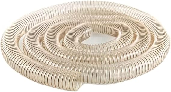 PU Polyurethane air Duct, Steel Wire Tube, Hose, Industrial Vacuum Hose, 1m Long, Inner Diameter (65mm)