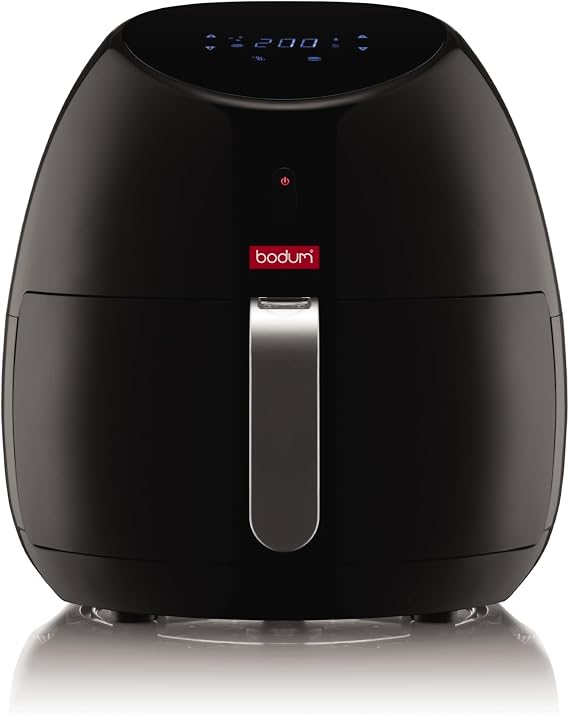 Bodum Melior Air Fryer with Digital Control Panel and 8 Presets, 169 Ounce, Black