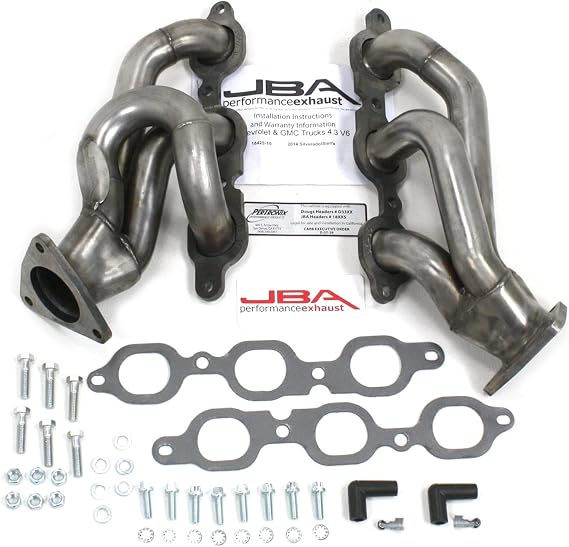 JBA 1842S-10 Stainless Steel Shorty Exhaust Header for 14 GM Truck 4.3L V-6