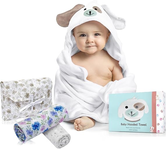 Luxury Baby Bath & Swaddle Set The for New Parents - Blue