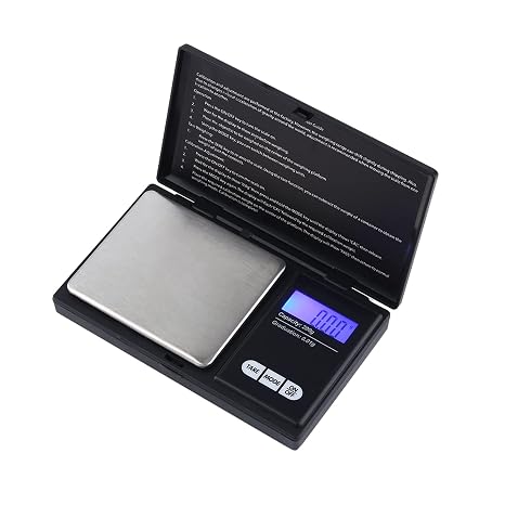 Digital Pocket Scale Portable Gold Coin Calculator 200g x 0.01g Mini Kitchen Scale with LCD Display 6 Units Conversion for Food Jewelry Coffee Herb