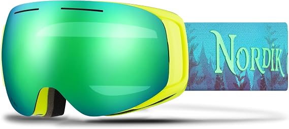 Nordik LOKI Magnetic Ski Goggles Men Women - Bonus lenses Anti-Fog Vented Snowboarding Skiing Goggles 100% UV protection