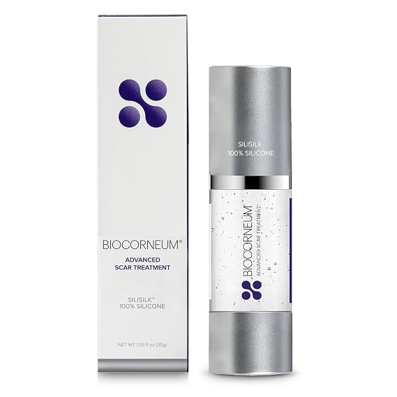 Biocorneum Silisilk 100% Silicone Scar Gel, Non-SPF Gel for Scar Care, 30g