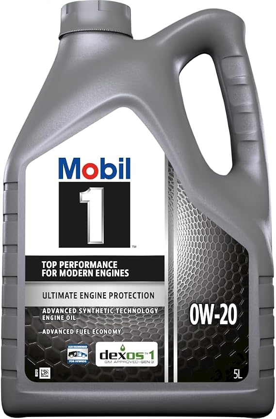 Mobil 1 0W20 Motor Yağı, 5 L