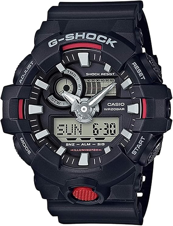 Casio G-Shock G-Shock Analog/Digi Quartz Men's Watch, GA-700-1A, Black