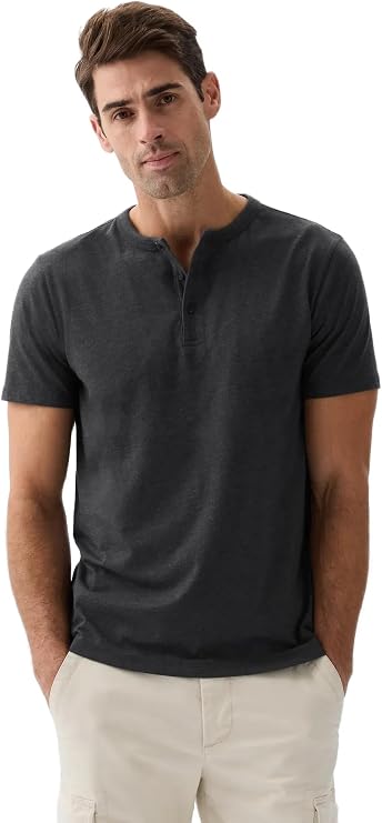 Gap Men's Short Sleeve Everyday Soft Henley