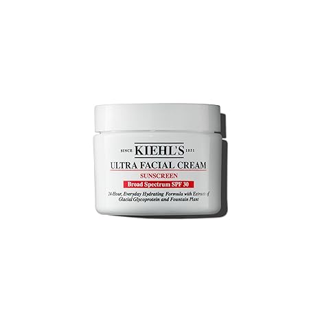 Kiehl's - Ultra Facial Cream Daily Moisturizer with SPF 30 Face Cream for 24-Hour Hydration & UV Sunscreen Protection - With Squalane - Suitable for All Skin Types