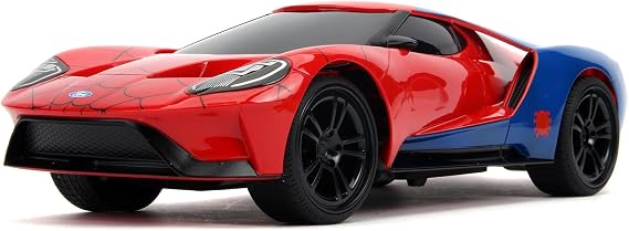 Jada Marvel Örümcek Adam Spider-Man RC 2017 Ford GT 1:16 Uzaktan Kumandalı Araba 226002