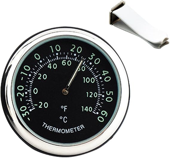 Car Dashboard Thermometer - Mini Vehicle Thermometer Decoration Air Vent Cilp