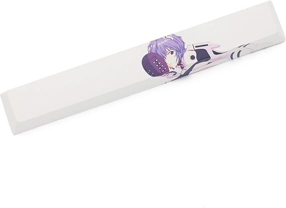 KPREPUBLIC Novelty Allover dye subbed Keycaps spacebar pbt Custom Mechanical Keyboard EVA Ayanami Rei Asuka Langley Soryu (Sbar Ayanami Rei x1)