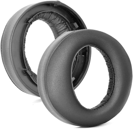 Replacement PS5 Earpads for Sony PlayStation 5 Pulse 3D Wireless Headset, Ear Pads Cushions Cups with Noise Isolation Foam Earpads, Repair Parts (Black)
