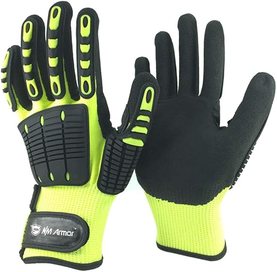 Anti Vibration Oil-Proof A5 Cut Resistant Safety Work Glove