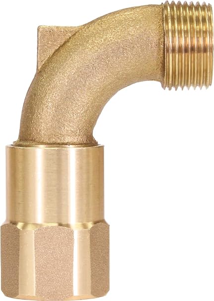 Swivel Elbow for Quick Coupling, Brass, 3/4"