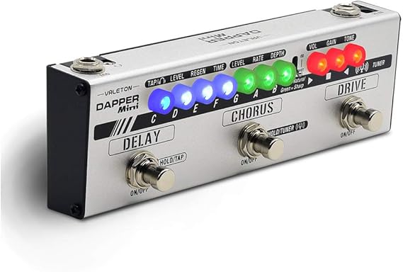 Valeton Dapper Mini Stage Session Gigging Gear Overdrive Distortion Chorus Delay Guitar Multi-Effects Pedal