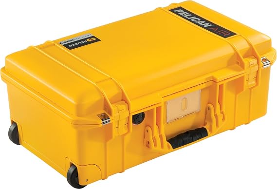 Pelican Air 1535 Case No Foam (Yellow) | Watertight wheeled case with impact protection for photography, videography and outdoor transport