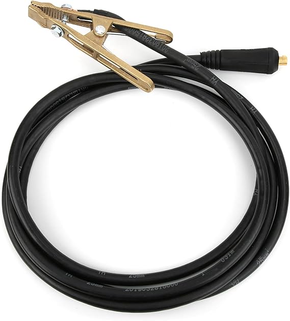260A TIG Welding Brass Ground Clamp, MMA ARC Welder Earth Clamp, 3Meter 25mm2 Cable, High Conductivity, sturdy for MIG, Submerged Arc Welding