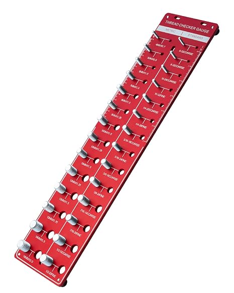 ROTATION Thread Checker, Nut and Bolt Size and Thread Identifier Tool