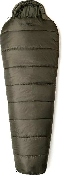 Snugpak Basecamp Ops Sleeper Expedition Sleeping Bag, 4-Season,17C Rating, with Snugfit Hood & Compression Sack