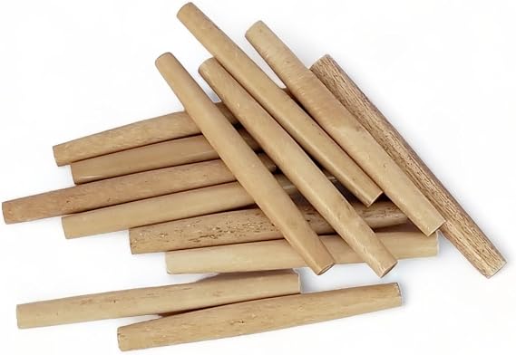 15 pcs Bone Hair Pipe Beads 2.5 (212 Inch) Ant White