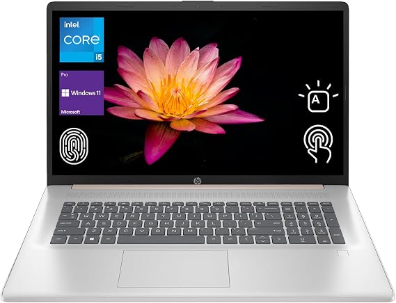 HP 2024 17t Business Professional Rose Gold Laptop, 17.3" HD+ Touchscreen, Intel Core i5-1334U, 16GB RAM, 1TB SSD, Webcam, FP Reader, Backlit KB, HDMI, Wi-Fi 6, Windows 11 Pro