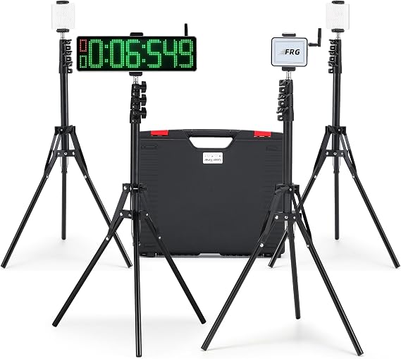 Powered Wireless Laser Timer for Sprints with High Stand
