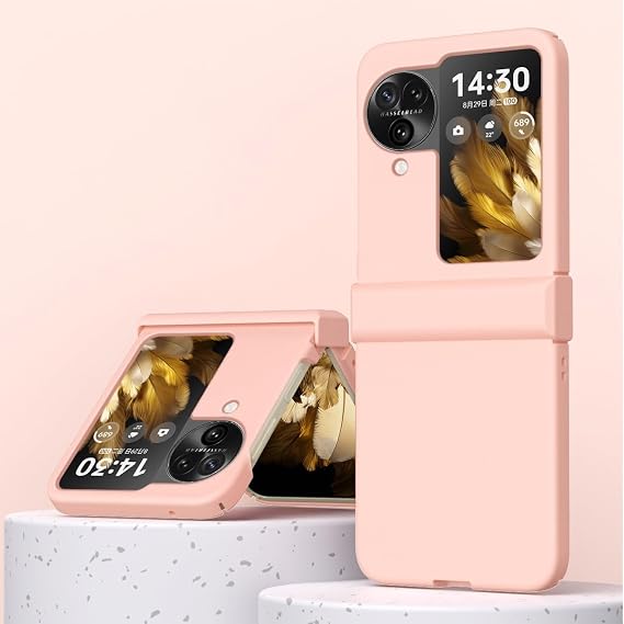 Smartphone Flip Cases Compatible with Oppo Find N3 Flip Case Hinge Coverage Protection,Full Body Hard PC Ultra-Thin Shockproof Protective Phone Case Compatible with Find N3 Flip,Anti-Fingerprint Matte
