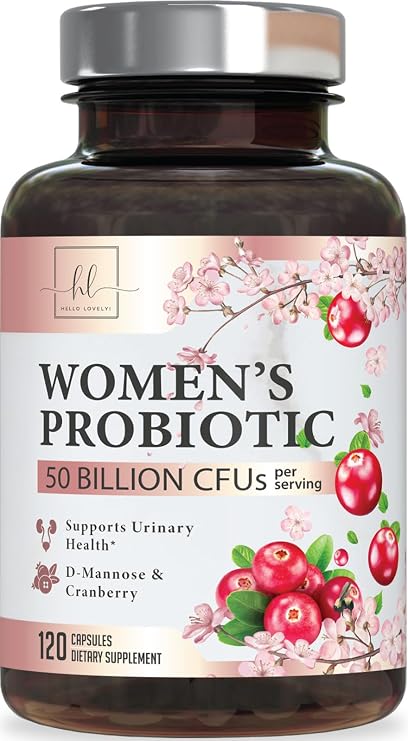 Probiotics for Women with Cranberry - 16 Premium Strains for pH Balance - Women Probiotics for Digestive Health, Vaginal & Immune Support - Women's Probiotic Health - Bottled in USA - 120 Capsules