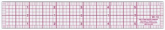 Westcott W-10 6-Inch 8ths Graph Ruler, Transparent, 1 x 6 in