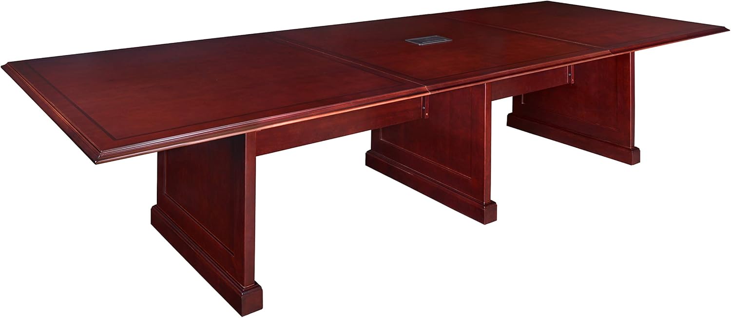 Regency Prestige 144-Inch Modular Conference Table with Power Data Grommets, Mahogany
