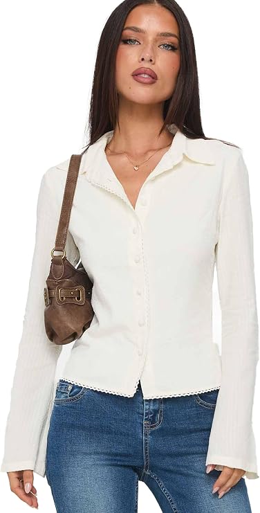Princess Polly Women's Button Up Top