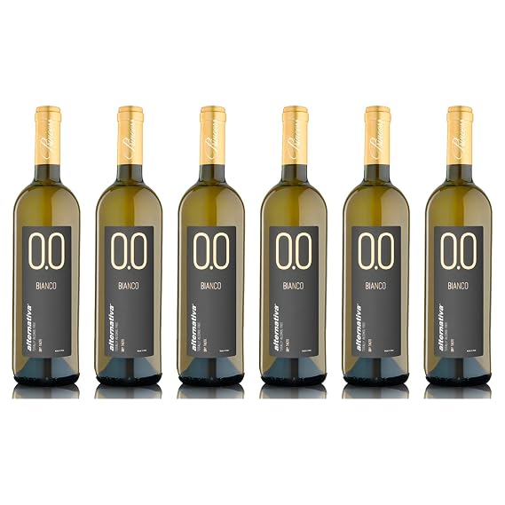 Princess Alternativa Bianco Dry White Alcohol-Free 0.0% Non-Alcoholic For New and Expecting Mothers From Italy (750ml, 6 Bottles)