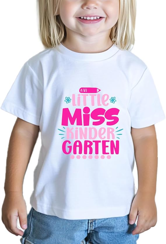 First Day of Kindergarten Shirts for Kids, Girls and Boys 3T-7Y
