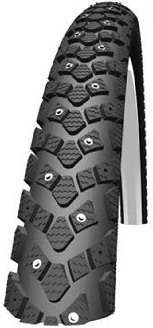 SCHWALBE Winter Studded Mountain Bike Tire with 50 EPI Carcass and Reflective Lines - Wire Bead - Reflex - 700 x 40C