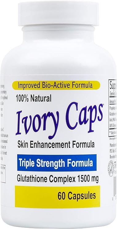 Ivory Caps - Maximum Potency Glutathione 1500"Skin Whitening" Complex **Sale REG. $49.99 - Now $29.99 -