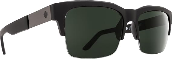 SPY Optic Malcolm, Square Semi-rimless Sunglasses, Color and Contrast Enhancing Lenses