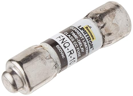 Bussmann FNQ-R-10, 10 Amp (10A) 600V Midget Time-Delay Class CC Fuse