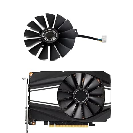 T129215BH 95MM DC12V 0.30A 6pin GPU Fans,Replacement for ASUS Phoenix GTX 1660 Super 1660TI 1660 RTX 2060 Video Card Cooling Fan
