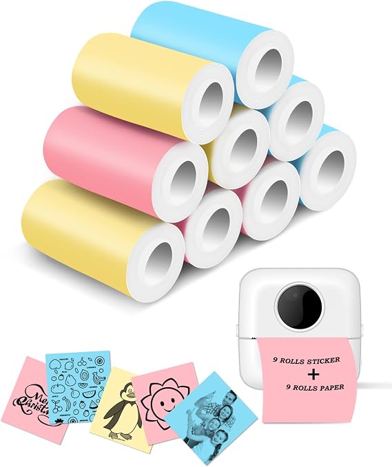 Mini Printer Sticker Paper (Multicolor)
