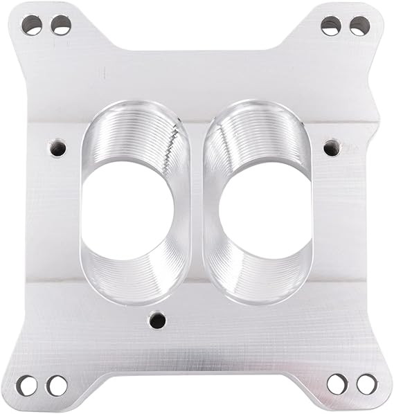 TBI Onto Carburetor Intake Adapter (fits) Holley and Edelbrock 4 Barrel Intake Manifold 4 Bolt (1.7" Dual Plane)