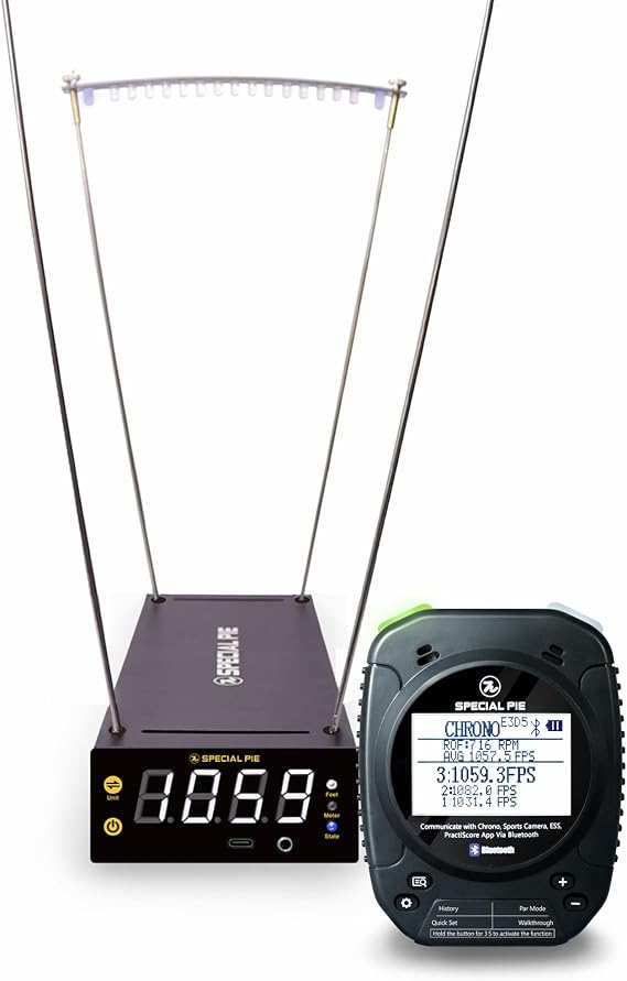 Chronograph for Ballistic Data, Precision Measurement 49750 FPS Range with Instant Readings(Timer & Chrono)