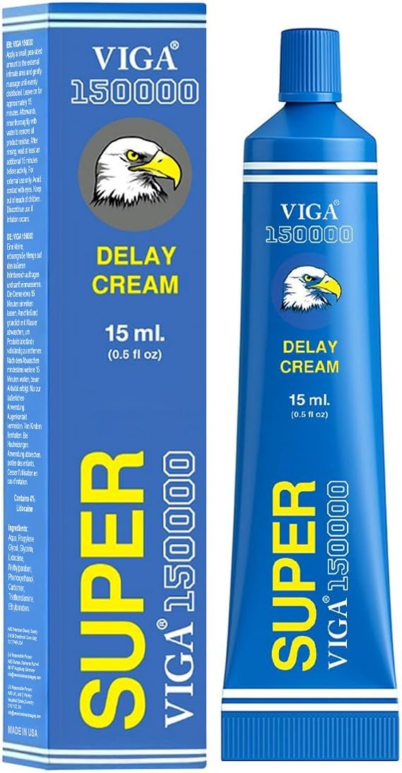 Super Viga 150000 Delay Cream for Men, External Use Only 0.50 Fl Oz