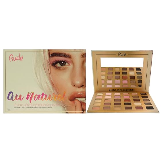 Rude Cosmetics Au Naturel 30 Eyeshadow Palette Eye Shadow Women 1.05 oz